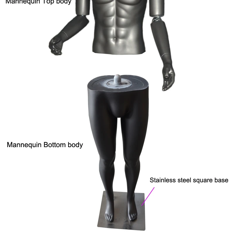 La fibra de vidrio de pie ajustable de cuerpo completo maniquí para la venta