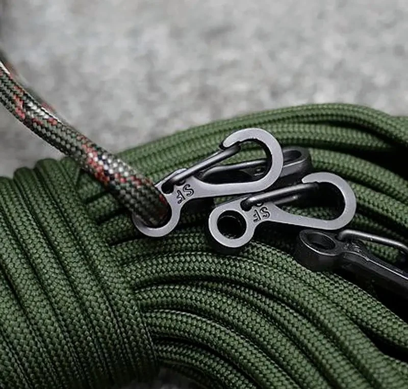 Mini SF EDC Karabiner Schlüsselanhänger Haken Aluminium-Legierung Rucksack hängend Schnalle