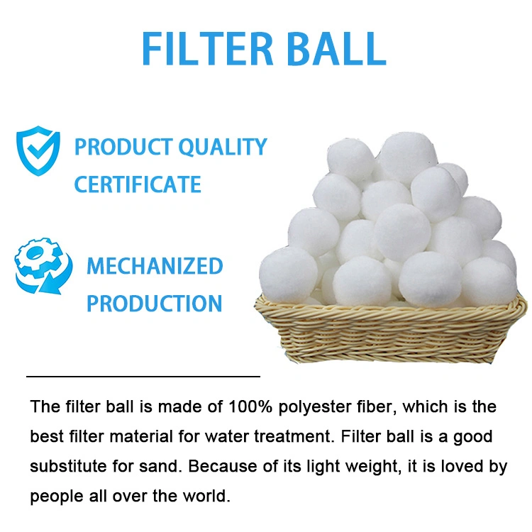 50mm Industrial Waste Water Filtration Used Polyester Fiber Ball Filter for Water Treatment