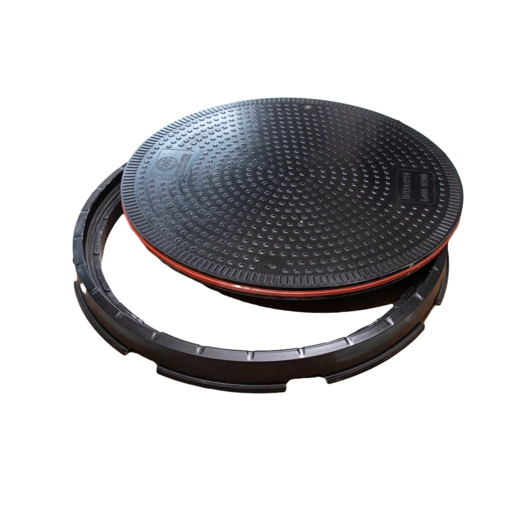 Factory Direct Composite Manhole Cover D400 900mm Sewer Cover Plastic Drain Cover for Petrol Station