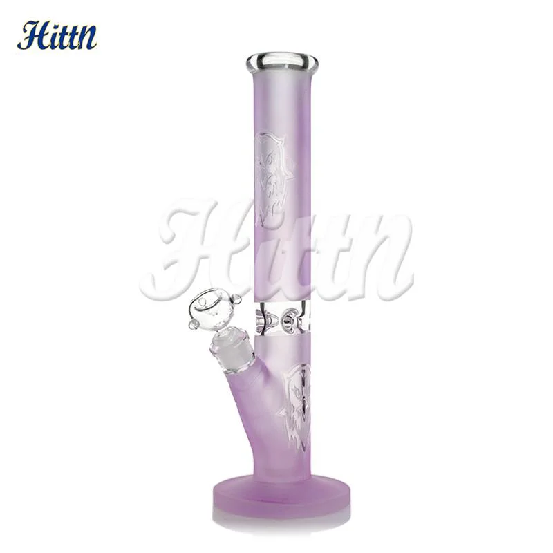 15.6 Inches High Borosilicate Sandblasted Smoke Pipe Electric Hookah Glass Smoking Pipe Sweet Puff Pipe