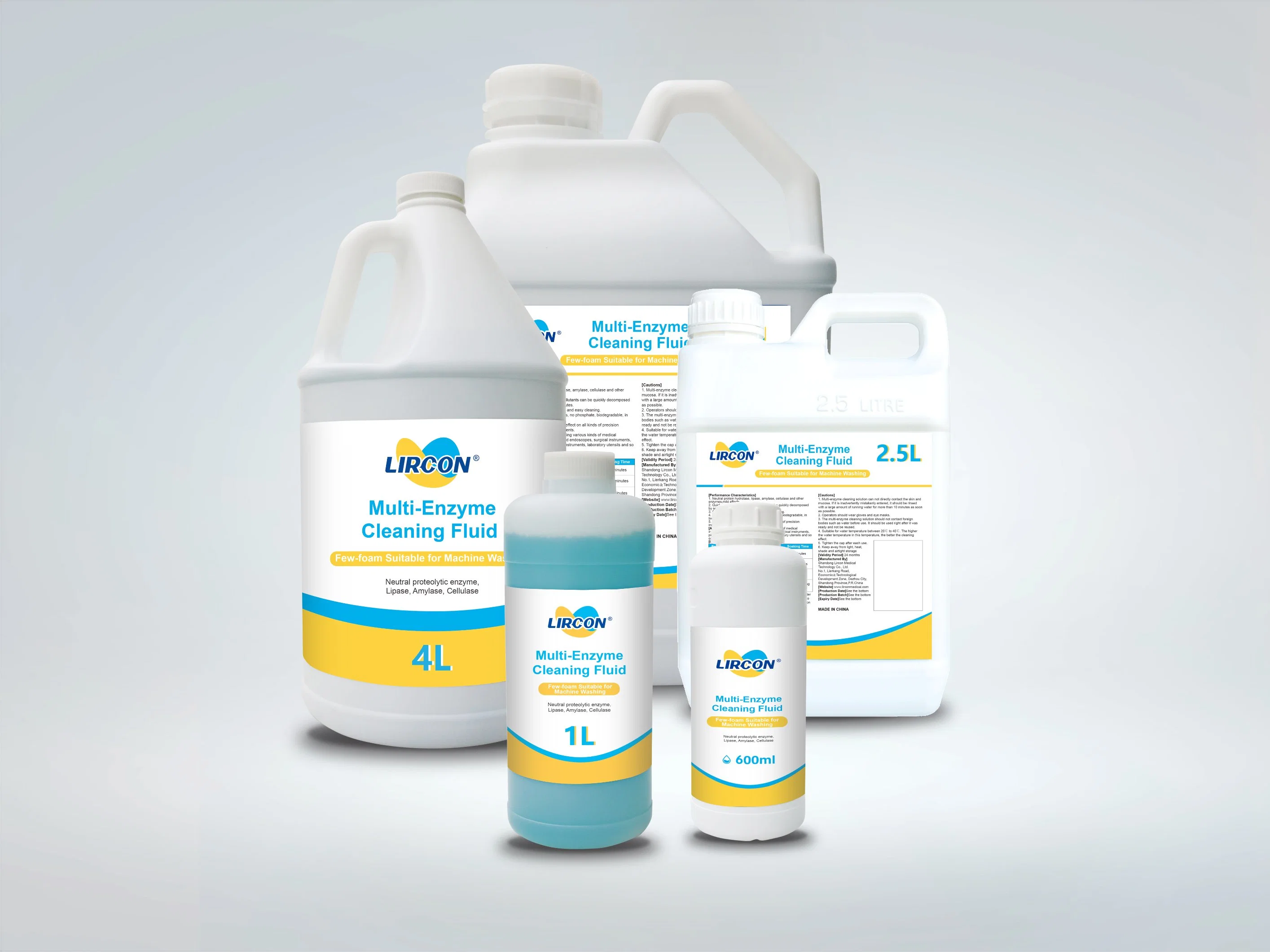 Nenhuma corrosão Multi-Enzyme Cleaner para equipamento médico