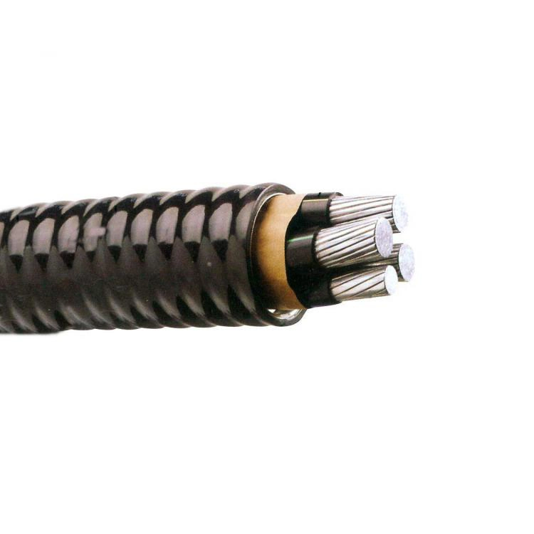 High Temperature Resistance 1/0, 2/0, 4/0AWG Aluminum Interlocked Armour Mc Cable