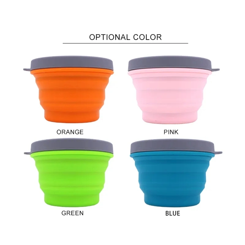 Cuencos de plegables para el Camping de silicona de accesorios de cocina Perro Bowl