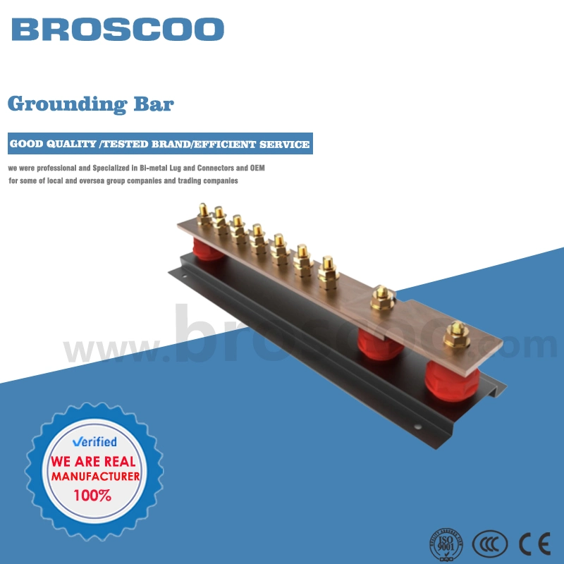 Electric Power Transmission Copper Ground 630A Earth Bus Bar