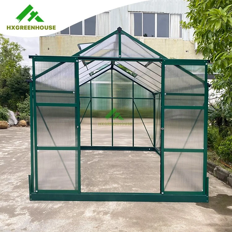 Prefab Foldable Mobile Polycarbonate Garden Mini Greenhouse Hx65128g-1