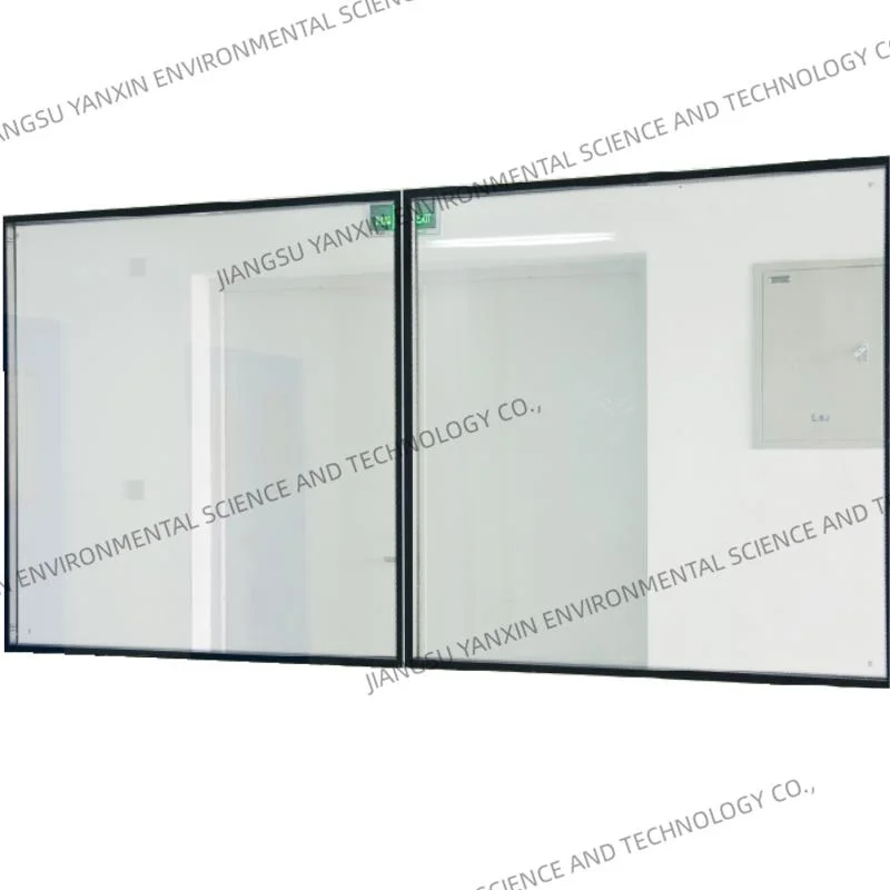 High-Strength Aluminum Glasse Cleanroom Window for Pharmaceutical Laboratory with ISO9001