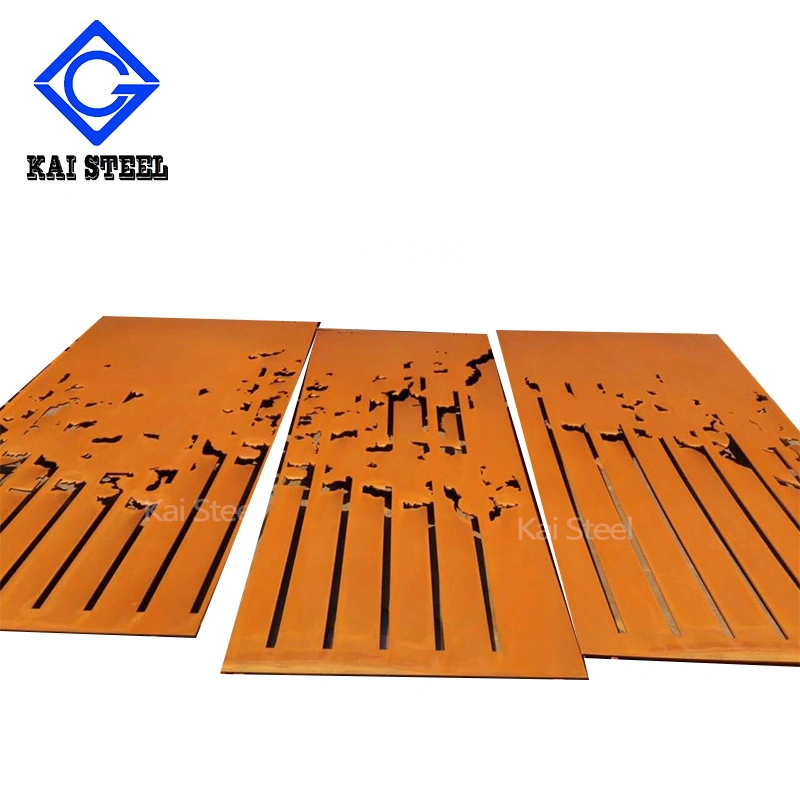 Garden Landscape Corten Steel Metal Screen Panel Weathering Steel Plate Laser Cutting Screencommercial Corten Steel for Hotels Occasion Party Design Style