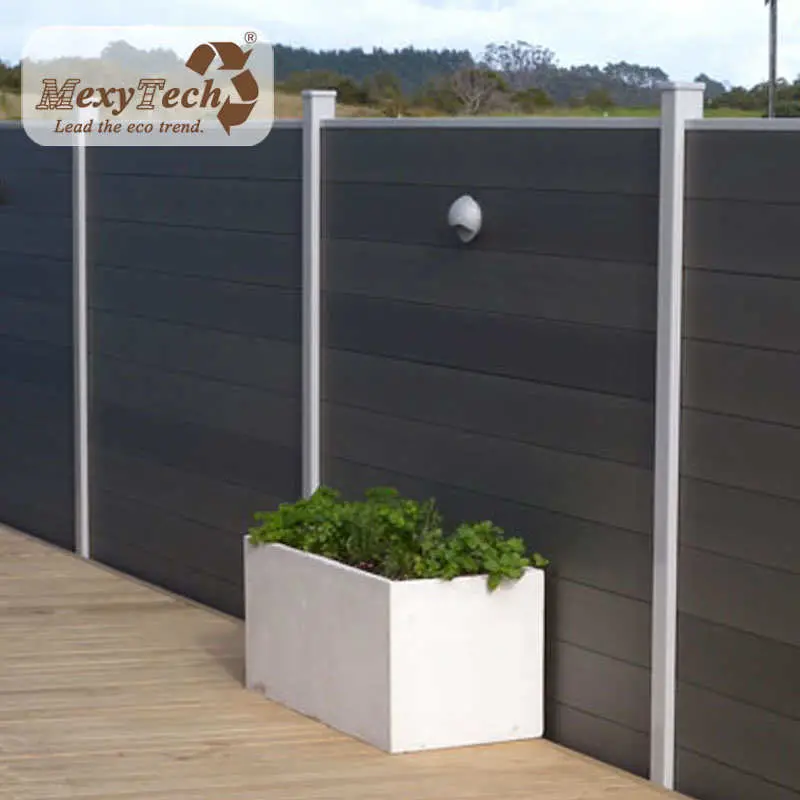 Wood Plastic Composite Swimming Pool Privacy Fence Screen