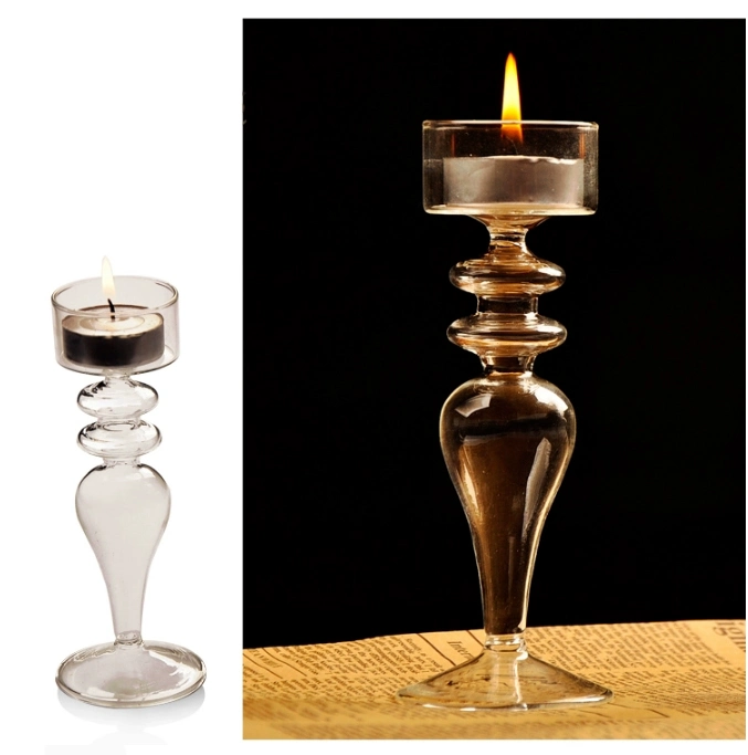 Creative Landscape Candleholder European Style High Leg Candlestick Wedding Home Creative Decoration