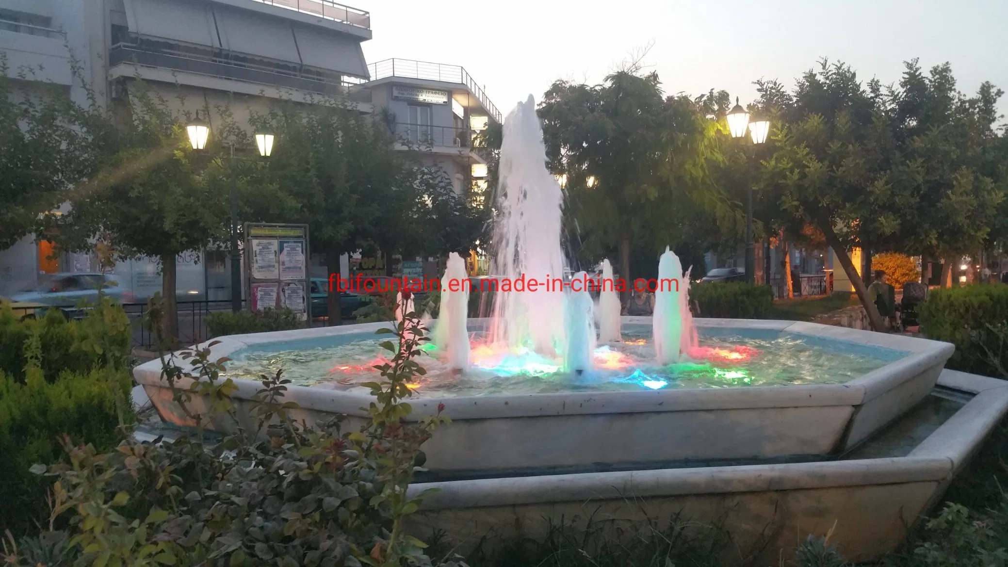 Customized Pond Musical Water Dancing Fountain with LED Lights