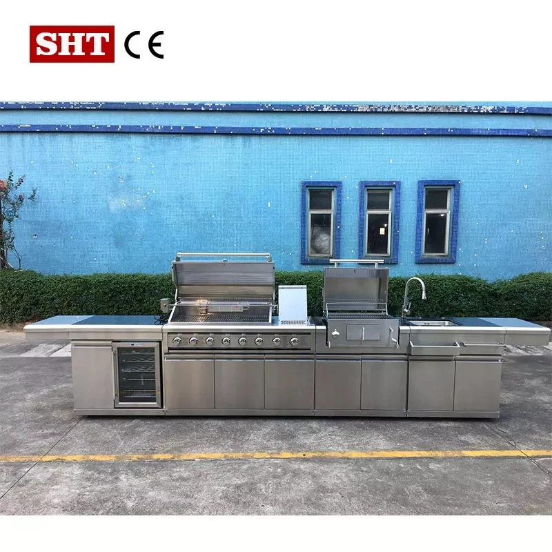 BBQ Grills Modular Mobile Home Modern Designs Stainless Steel Outdoor Kitchen Cabinets