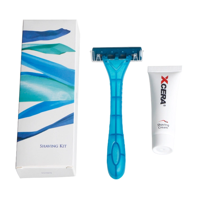 New Plastic Handle Disposable Hotel Shaving Razor with Customized Package