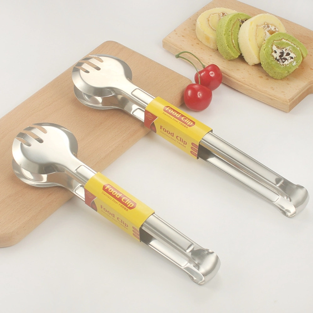 Non-Rutsch Buffet Food Tong Clip Edelstahl Weit Verbreitet Kochen Klemme Mi25738