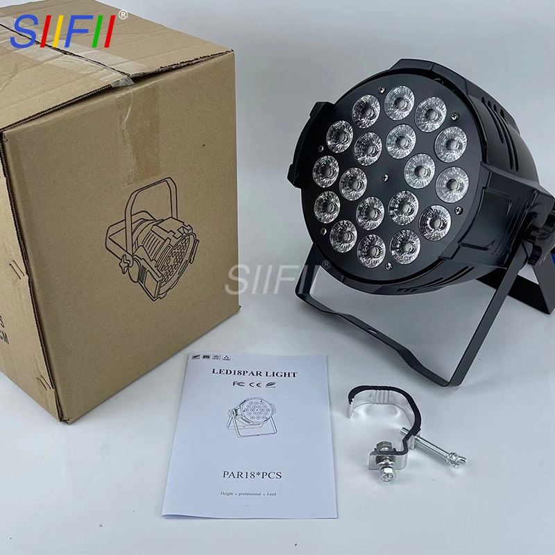 Hot Selling LED Stage Light DJ 18*10W RGBW 4in1 Club 18PCS 10W/18W LED Disco PAR Light for Wedding Light