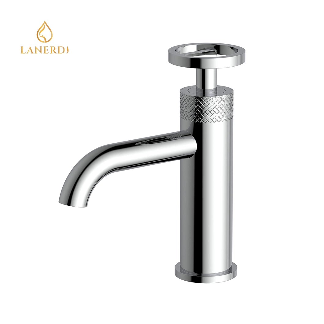 Sanitary Ware Faucet Factory Griferia Modern Basin Faucet Rotatable Knurling Handle Brass Bathroom Faucet Mixer Tap CE Upc Faucets Basin Faucet Water Tap