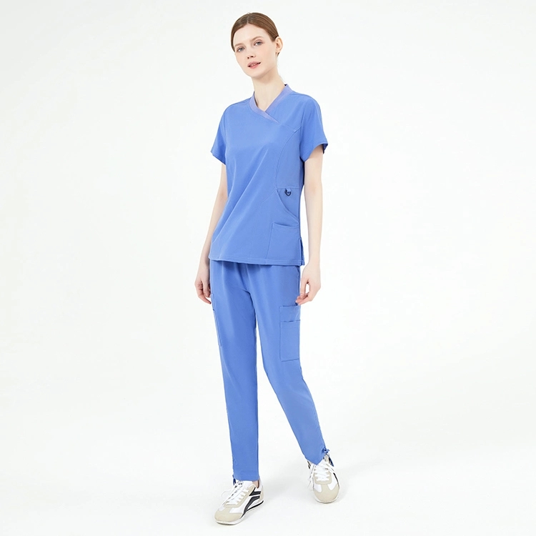 Camiseta de manga corta Pantalones Ropa de trabajo quirúrgico médicos hospitalarios uniforme de trabajo