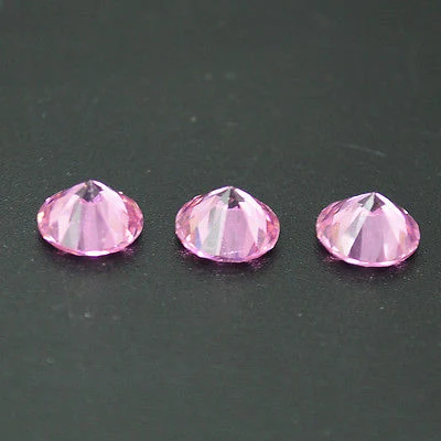 Al por mayor Rund máquina Corte cúbico Zirconia Piedra Rosa Piedra para Joyería