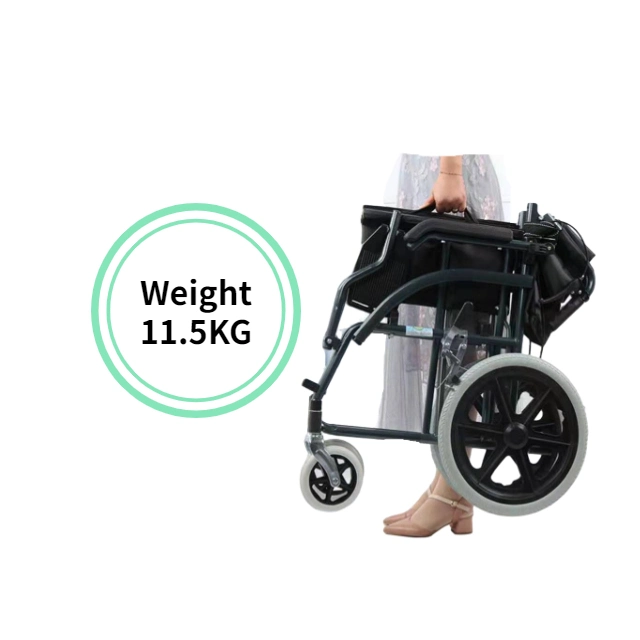 Hot Sale Foldable Lightweight Portable Wheelchair for Adult Elderly