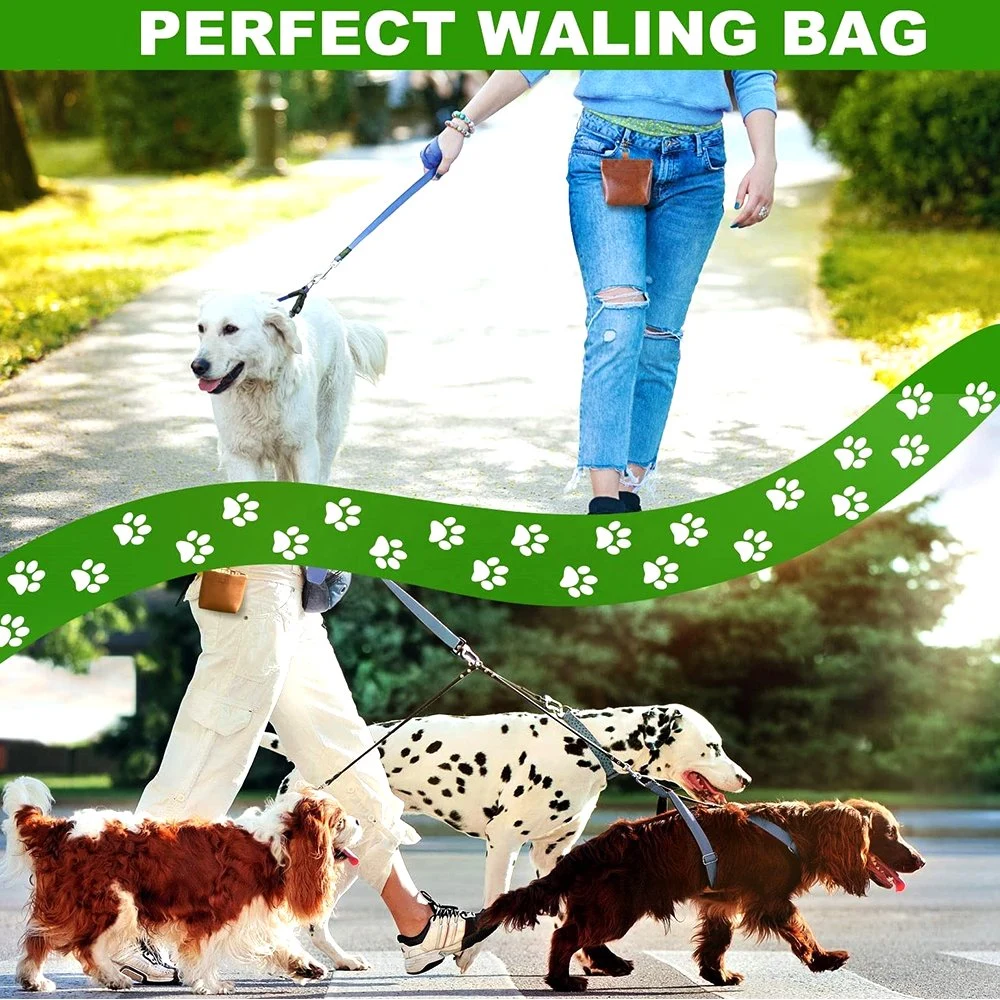 New Design Pet Products PU Leather Pet Training Bags out Walking Dog Food Bags Custom Logo Pet Training Bags Pet Carrier