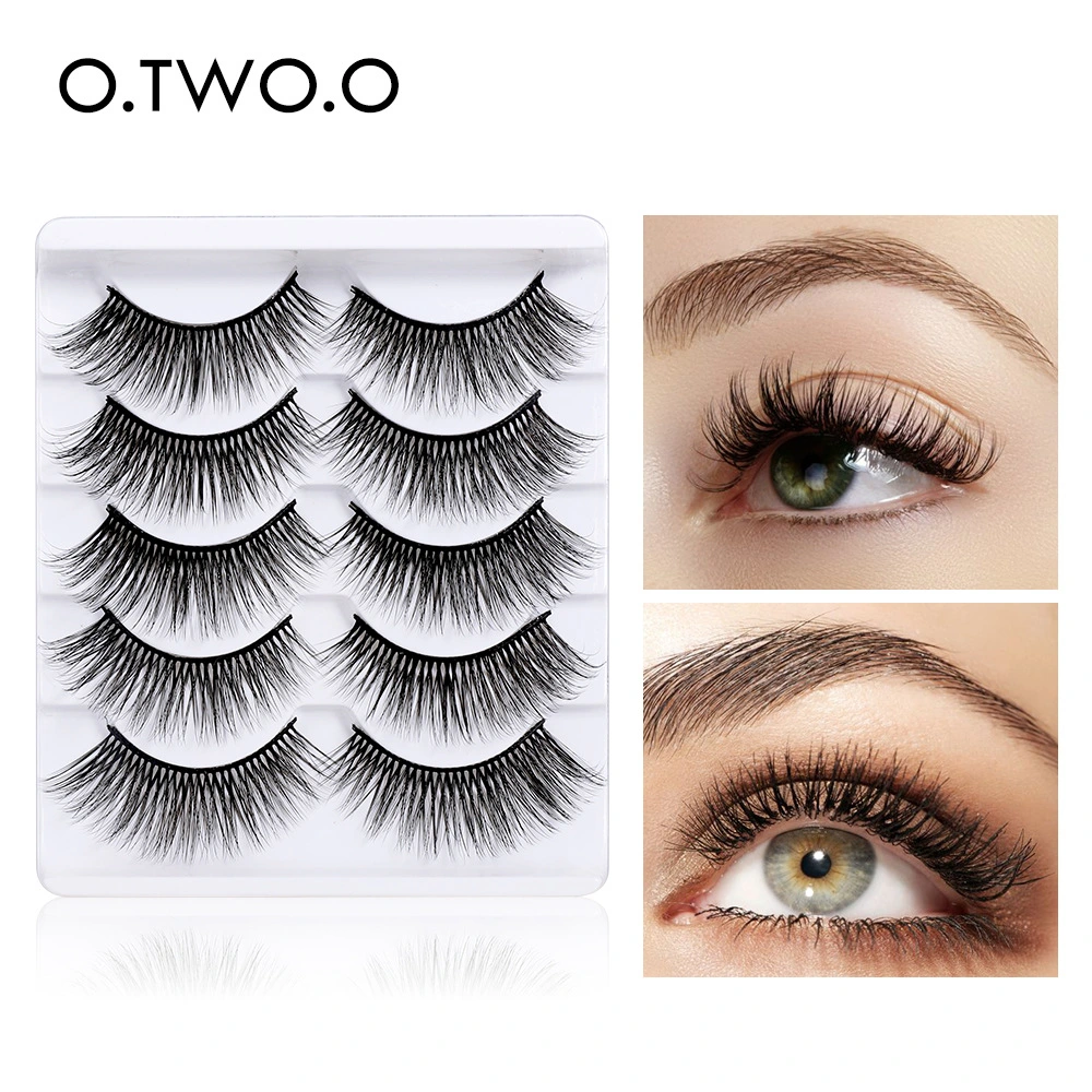 New Product 3D False Eyelashes 5 Pairs of Natural Curly Hair Thick Three-Dimensional Simulation Fake Eyelashes 3D-46