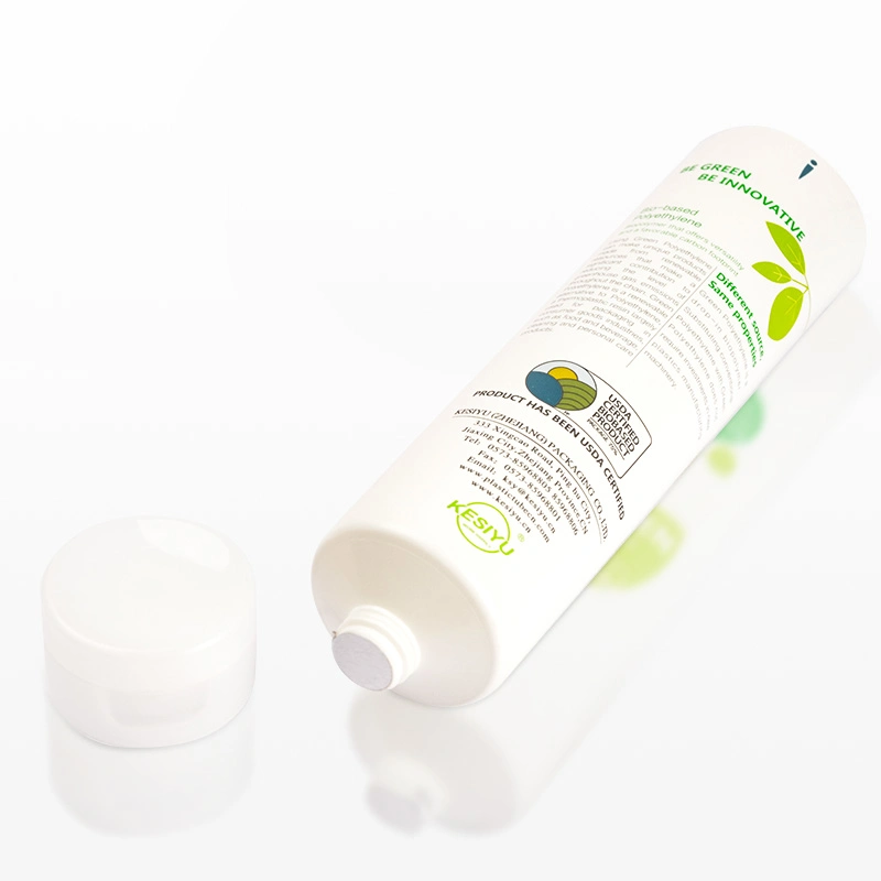 80ml 100ml 120ml 200ml Eco-Friendly Hand Cream Usage Tube Packaging and Sugarcane Material Soft Squeeze Plastic Cosmetic Cream Tube