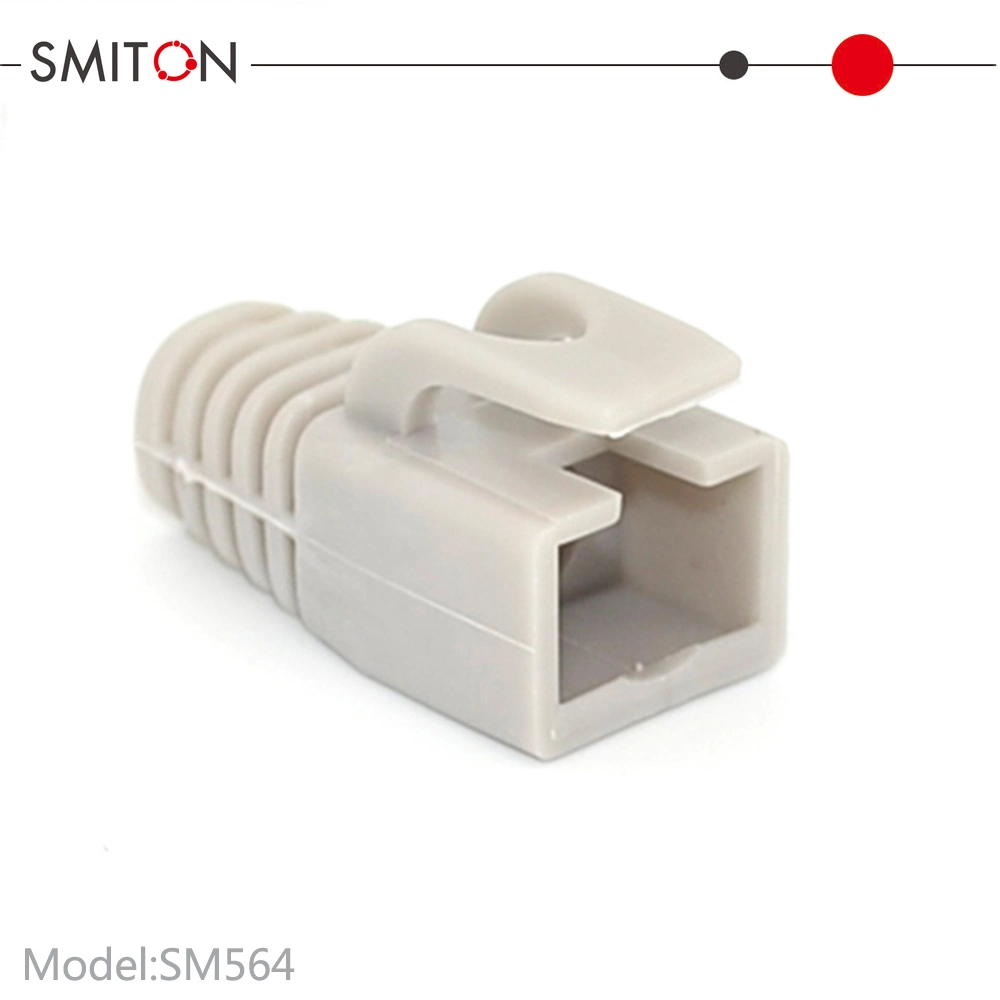 En plastique souple du connecteur du câble Ethernet RJ45 bottes bottes de couvercle de décharge de traction du réseau CAT5 CAT CAT67