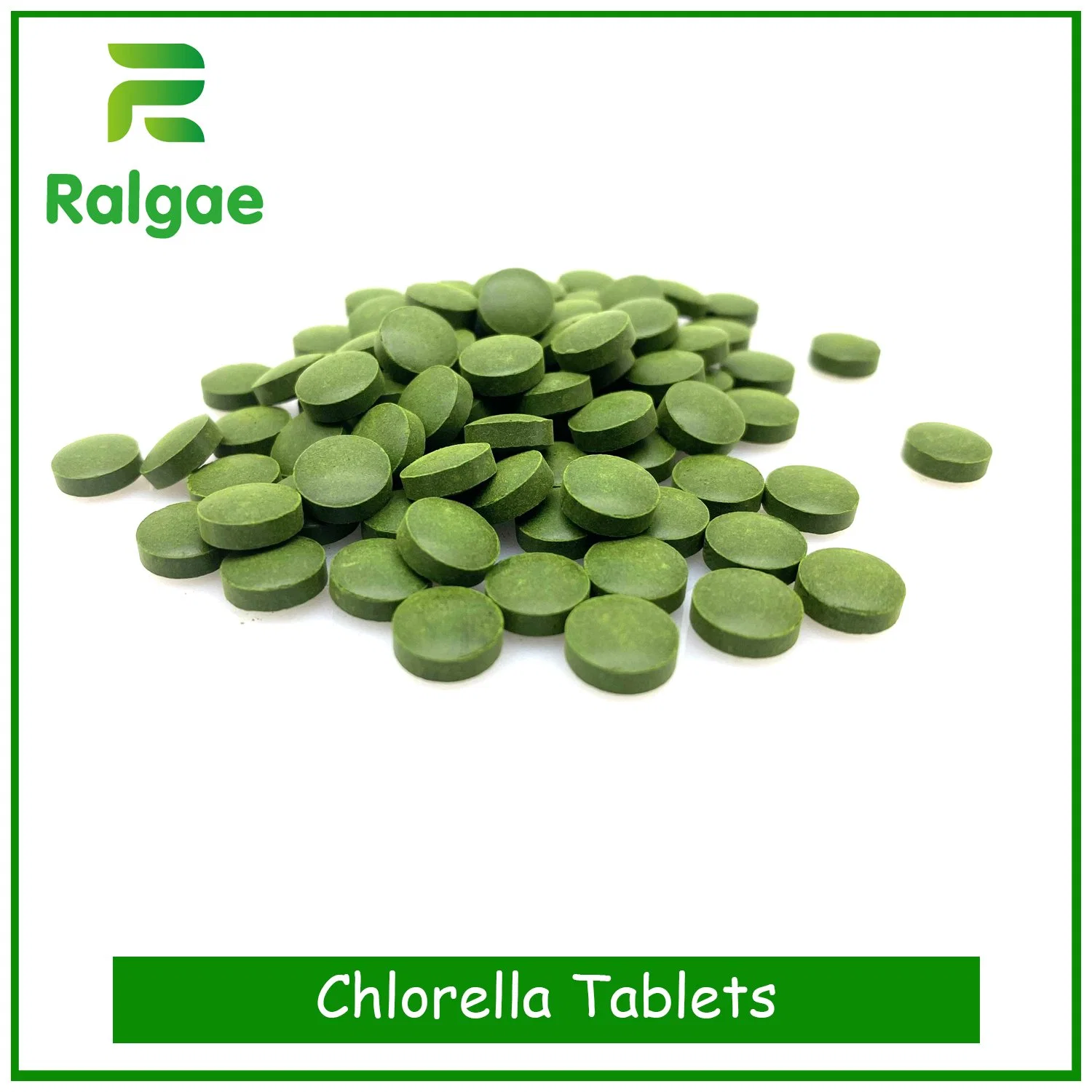 Las tabletas de puro de la microalga Chlorella Vegan suplementos proteicos