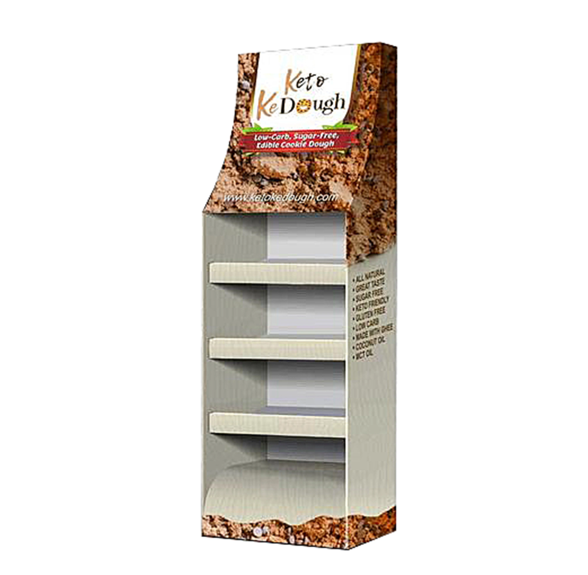 Easy Assemble 4 Tiered Cardboard Retail Product Displays