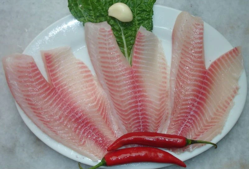 Sinocharm Fresh Frozen Fish Seafood Black Tilapia Fillet Skinned