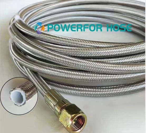 High Temperature Brake PTFE Hose Stainless Steel Wire Reinforcement