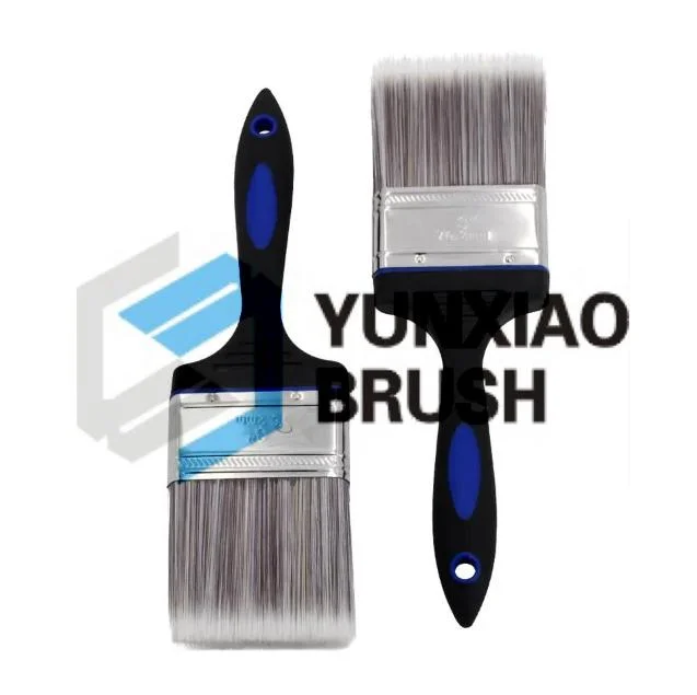 Harden Professional Trp Handle Bristle Wall Paint Brush, Tapered Pet/PBT/Nylon Brush, TPR Handle Brush