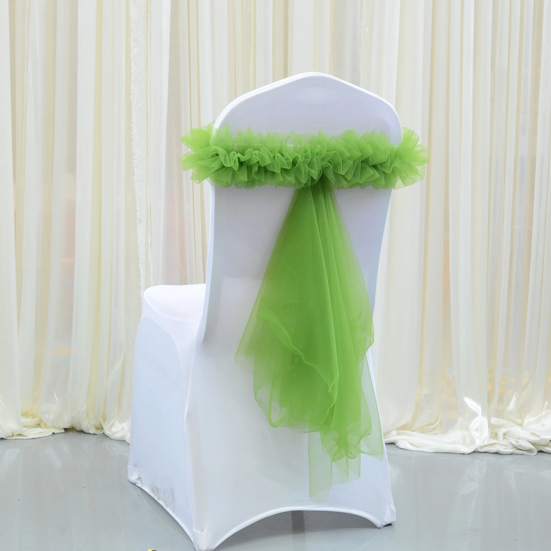 Bows Sashes Band Wedding Bowknot Spandex Chair Sash Buckles Cover