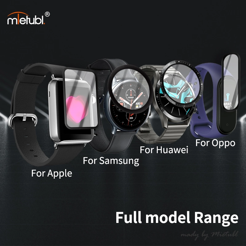 Mietubl PMMA Hot Bending Curved Full Coverage Smart Watch Screen Protector