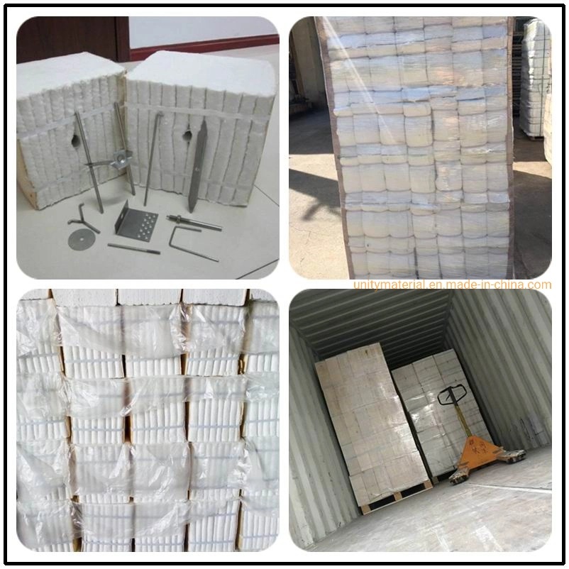 1260c 1350c 1430c High Temp Aluminum Silicate Refractory Kaowool Fibre Block Module Ceramic Fiber Wool for Heat Furnace Thermal Insulation