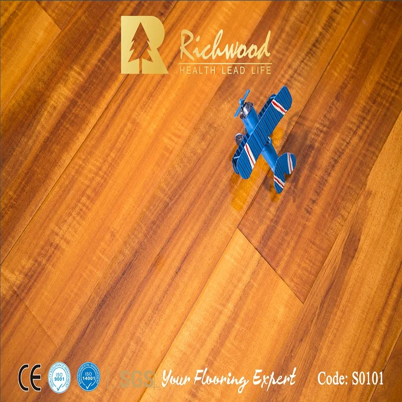 U Groove Walnut AC3 Cherry Engineered Laminate Wood Floor for Decorative