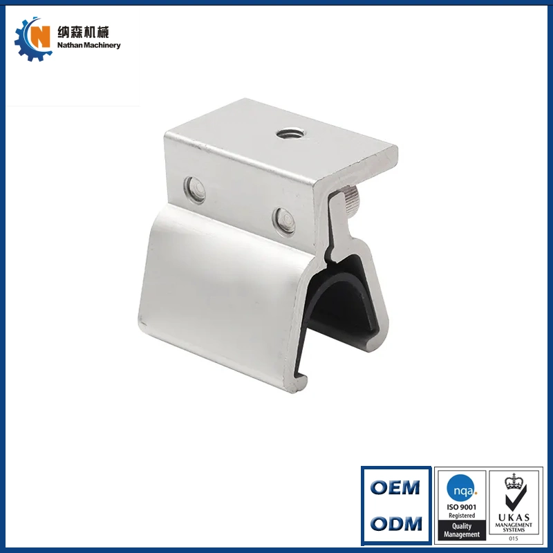 Custom Service Wholesale/Supplier Aluminum Solar Clamps Solar Panel Flat Roof Mounting End Clamp