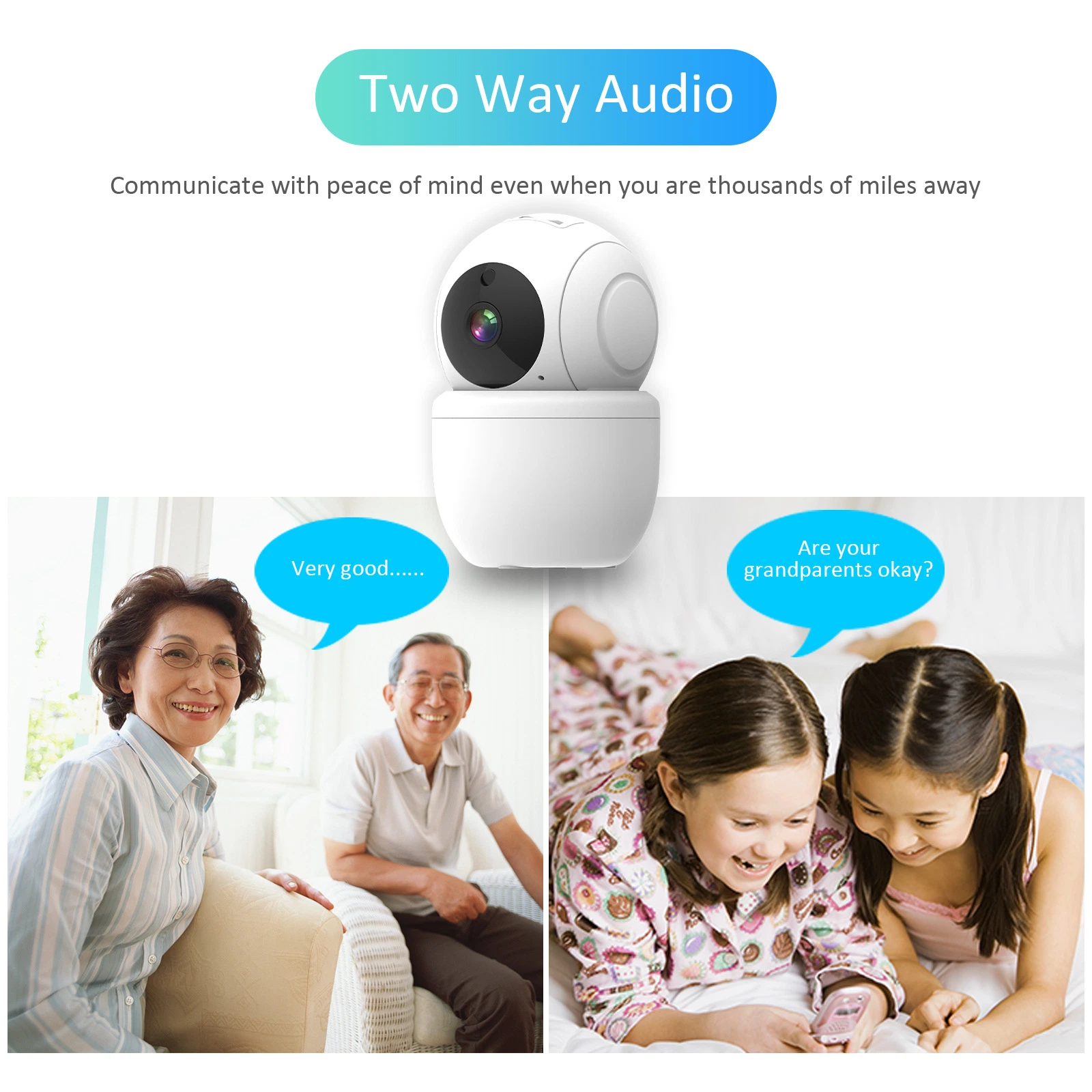 Smart Home Voice Intercom Mobile Detection Surveillance Camera