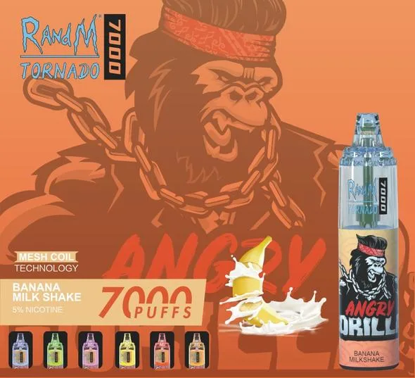 Venda por preço barato Randm Vape Randm Tornado 7000 Puffs 7000 14ml descartáveis Vazio Vape grossista Caneta e cigarro Vape descartáveis