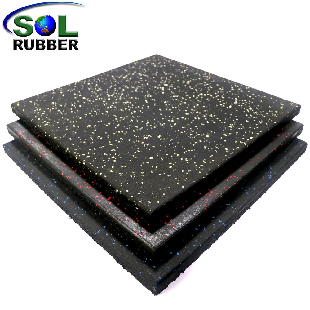 Sol Durable Gym Product Piso De Caucho Antideslizante Rubber Sport Floor Mat