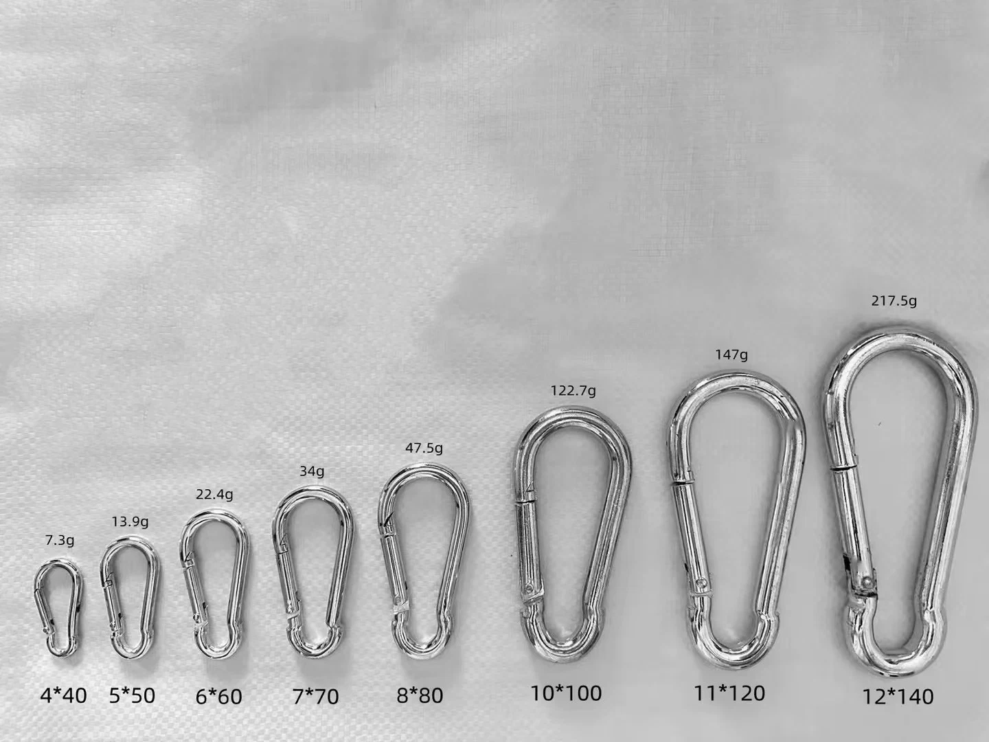 Heavy Duty 316 Stainless Steel Stainless Steel Spring Hook DIN5299 Carabiner Hook