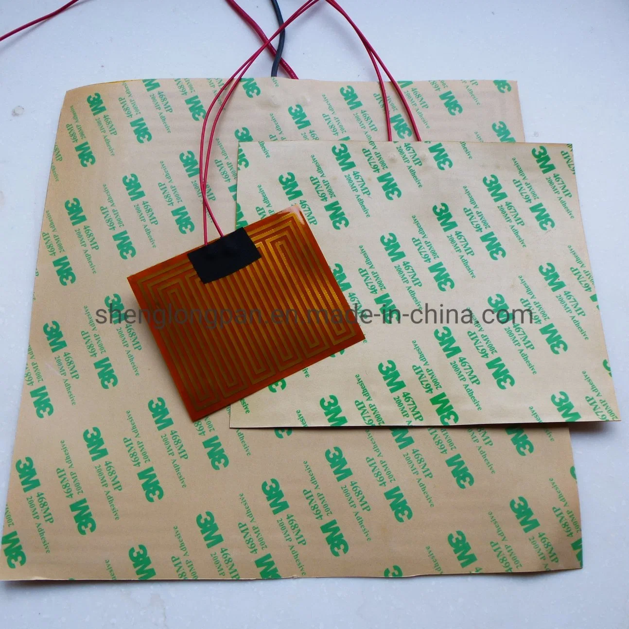 12V DC Flexible Polyimide Film with Adhesive PCB Kapton Heater