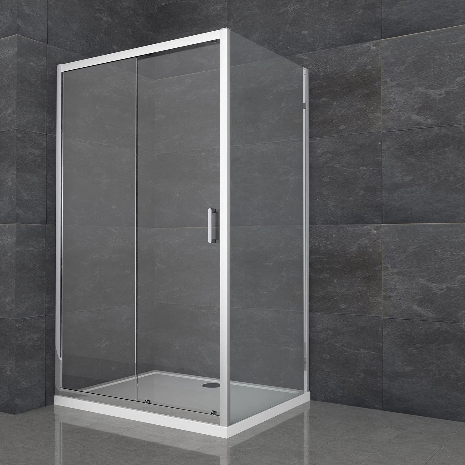 Tempered Glass 6mm Shower Door Fashion Simple Bathroom Room Str607-613