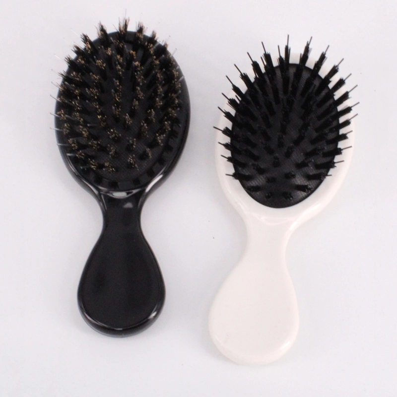 Hairdressing Tools Manufacturer Professional Nylon Bristle Mini Hair Brush Custom Logo