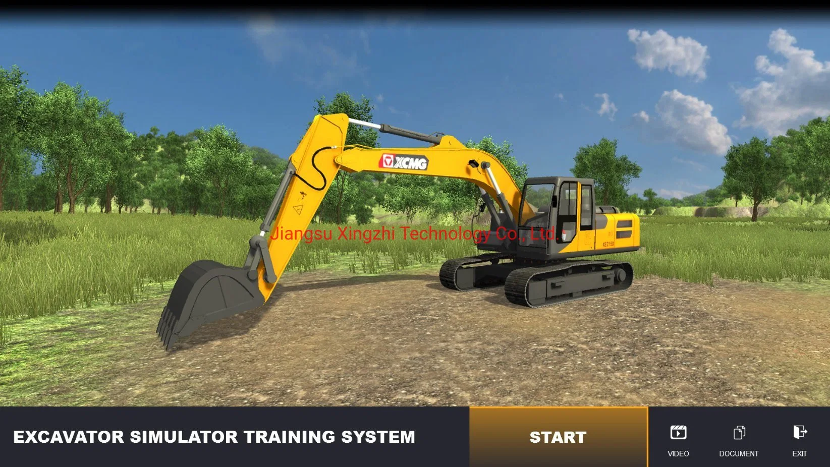 Construction Excavator Simulators for Training School