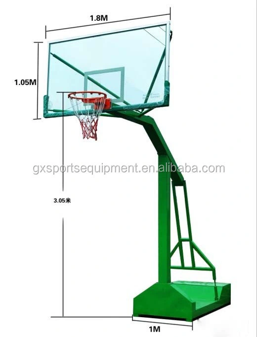 China Direct Manufacturer Supply precisión móviles de Baloncesto Hoops para exteriores