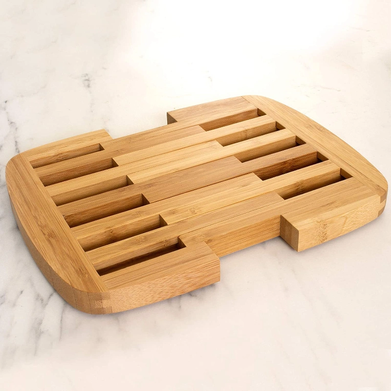 Aveco Wholesale Extendable Wooden Placemats Bamboo Trivets Casserole Pot Heat Resistant Dining Table for Home