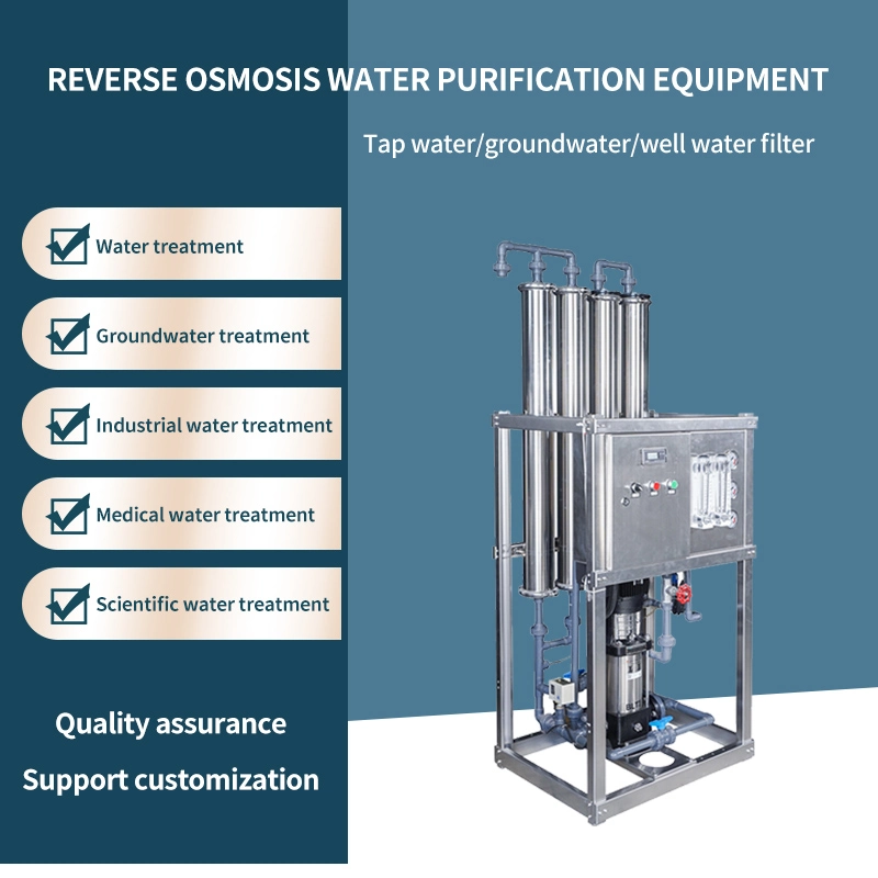 500litters Per Day Desalination Filter Machine Reverse 0smosissystem Salty Filtration Plant Well Water Treatment Equipment for Boat