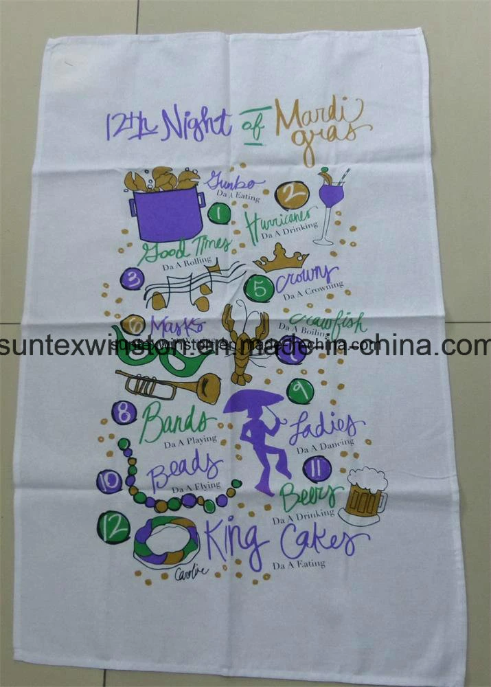 Cotton Printed Woven Tea Towel Supplier