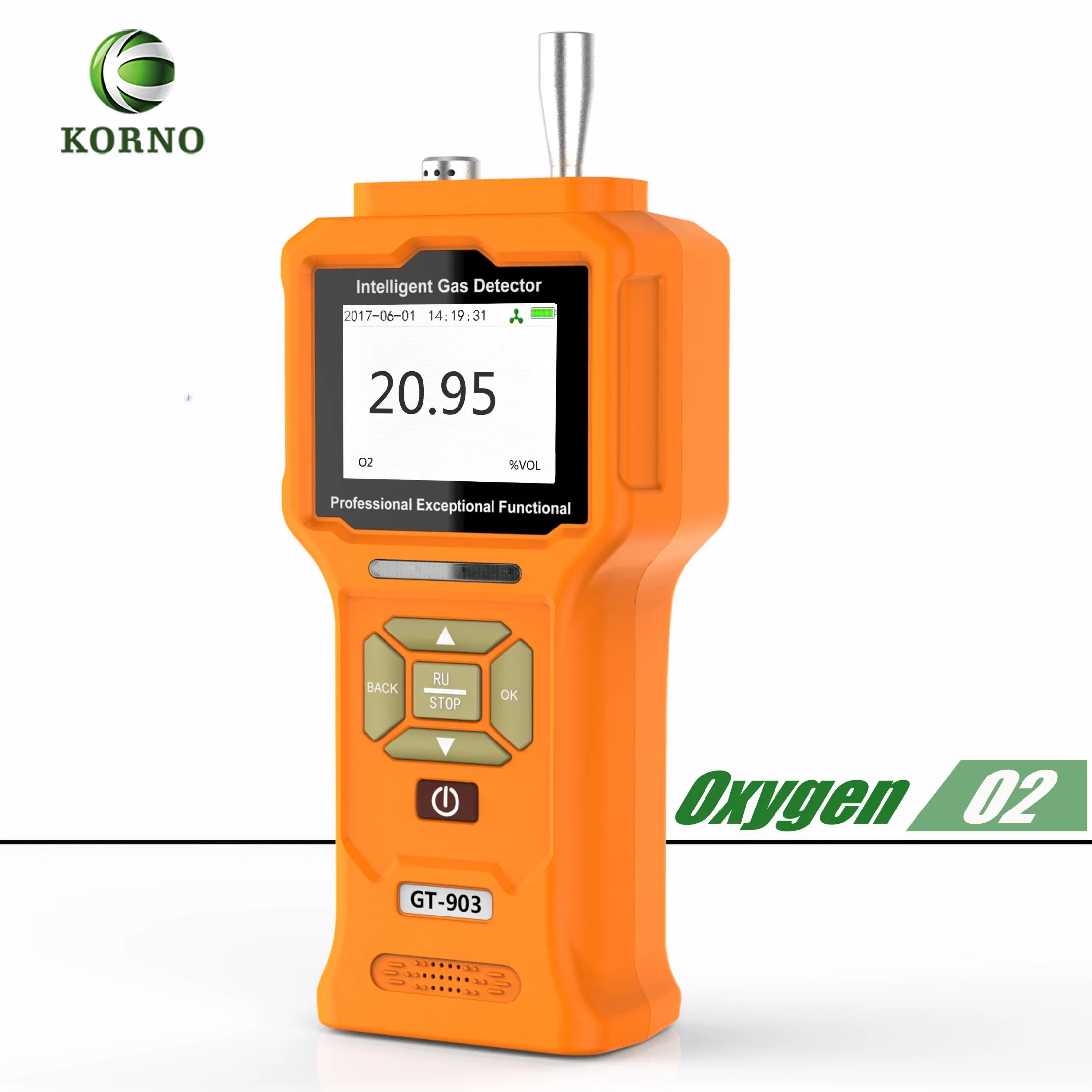 Portable Oxygen Gas Leak Alarm Gas Meter (O2)